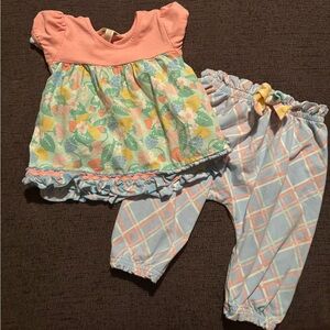 Matilda Jane Peach and Pastel Baby Ensemble